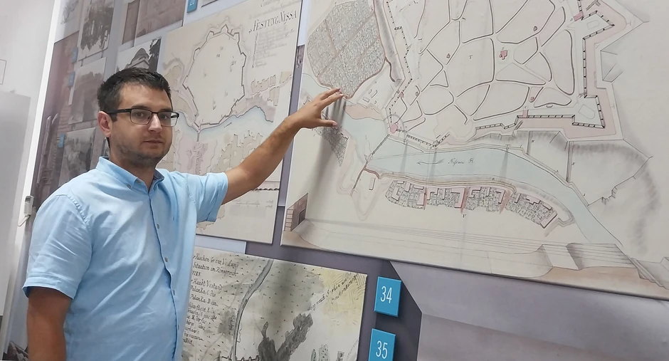 Jedan od koautora izložbe Milutin Miltojević