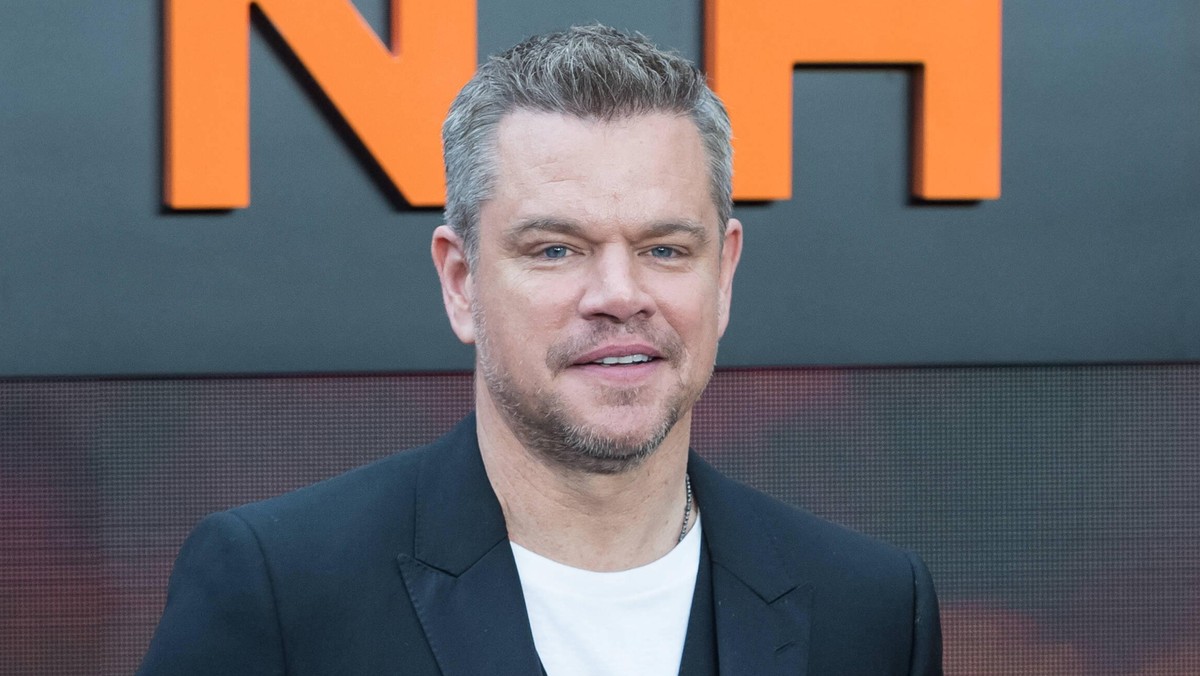 Matt Damon na londyńskiej premierze filmu Oppenheimer.