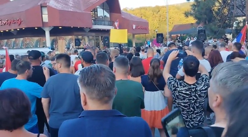 Protest u Bajinoj Bašti