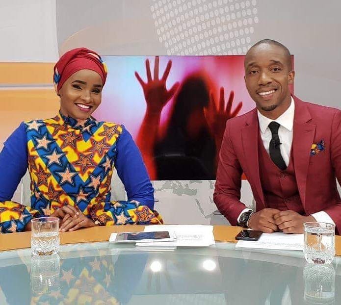 Lulu and Rashid at Citizen TV (Instagram) 