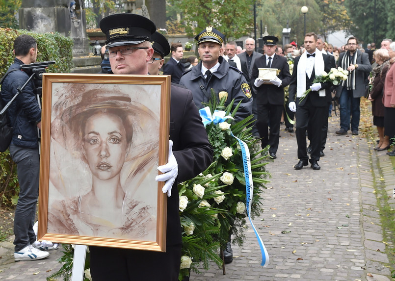 Uroczystości pogrzebowe Anny Szałapak na Cmentarzu Rakowickim w Krakowie