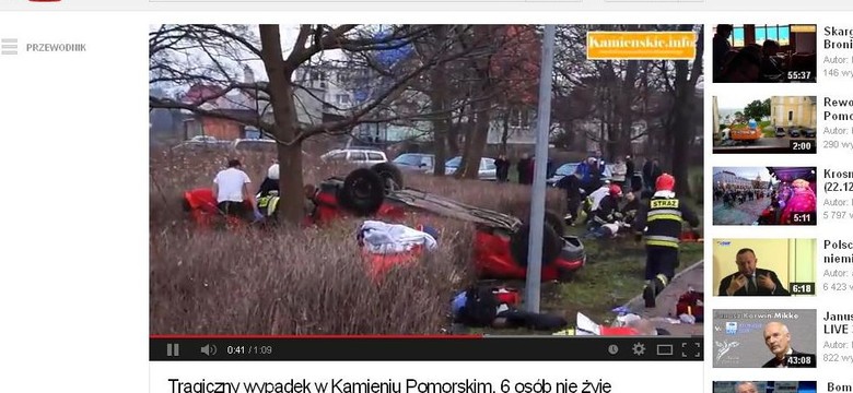 "To było okropne". Świadkowie o wypadku w Kamieniu Pomorskim
