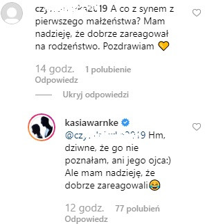 Katarzyna Warnke ma 14-letniego syna?
