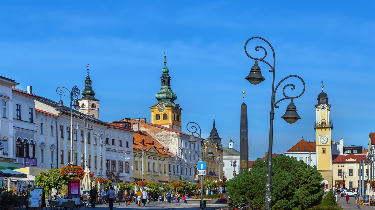 Námestie SNP v srdci Banskej Bystrice.