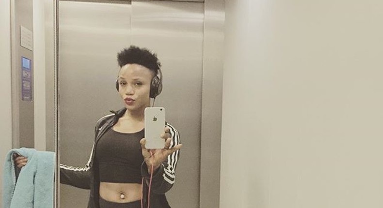 Controversial singer, Maheeda, shows of bold new Mo'hawk