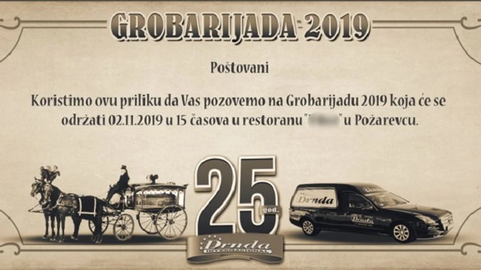 pozivnica, grobarijada