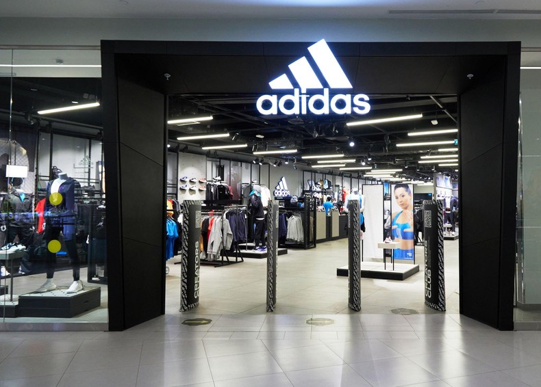 A photo of an Adidas shopping mall
