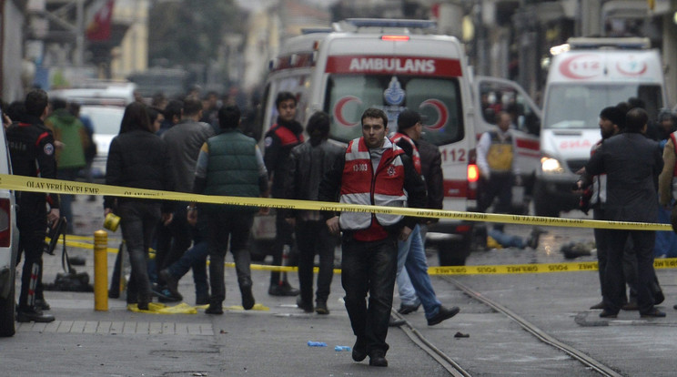 Isztambuli robbantás / Fotó: MTI