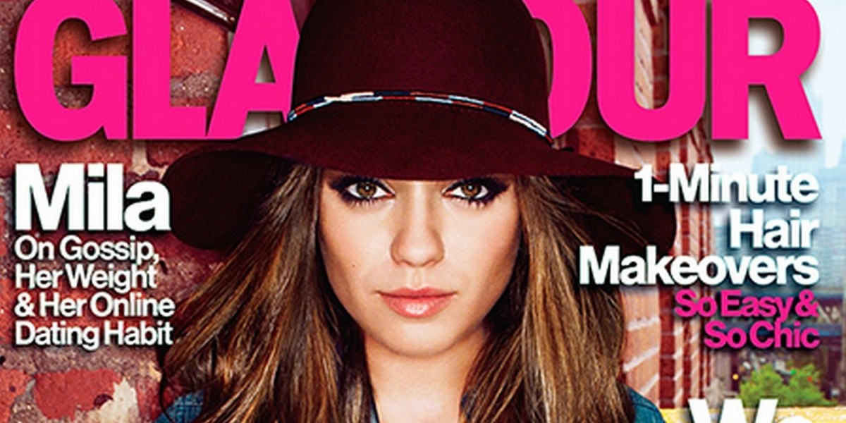 Mila Kunis Glamour sierpień 2012