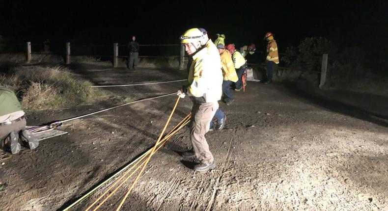 A tourist wanted a better look at an active volcano, then he fell in