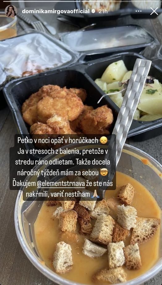 Dominika Mirgová priznala, že zažila náročný týždeň.