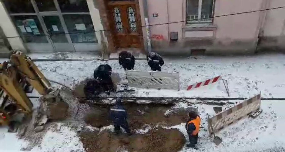 Radnici "Vodovoda" na Starom gradu