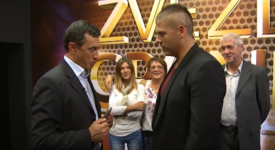 Sloba Radanović tokom takmičenja "Zvezde Granda"