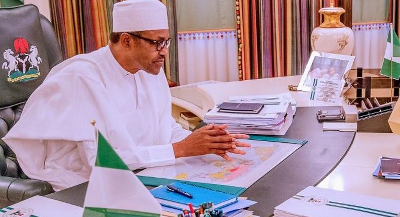 President Muhammadu Buhari's government has been urged by the International Monetary Fund (IMF) to remove subsidy on fuel [Twitter/@mickiebrownkie]
