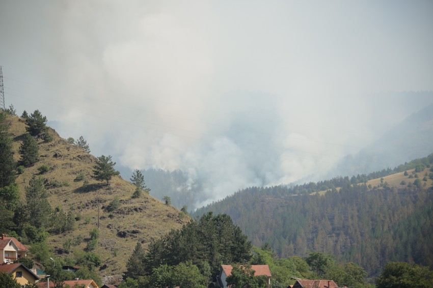 Ušće, gašenje požara