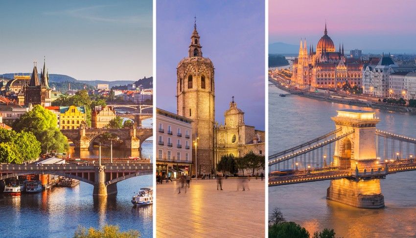 Prag, Valensija i Budimpešta