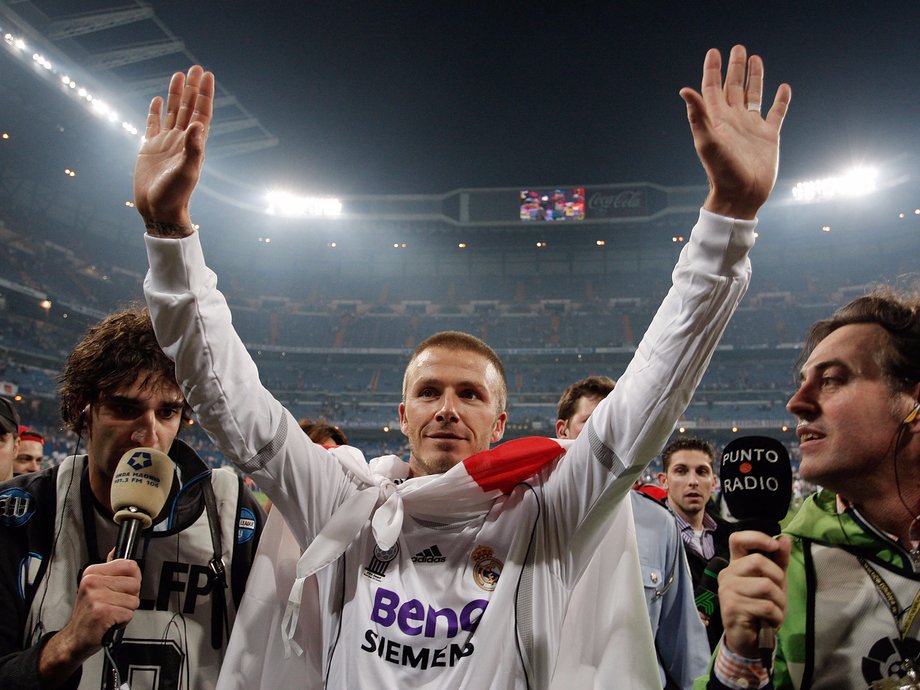 David Beckham won league titles in England, Spain, United States, and France.