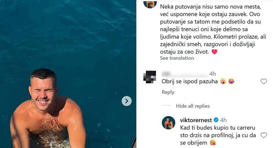 Viktor Živojinović, komentari