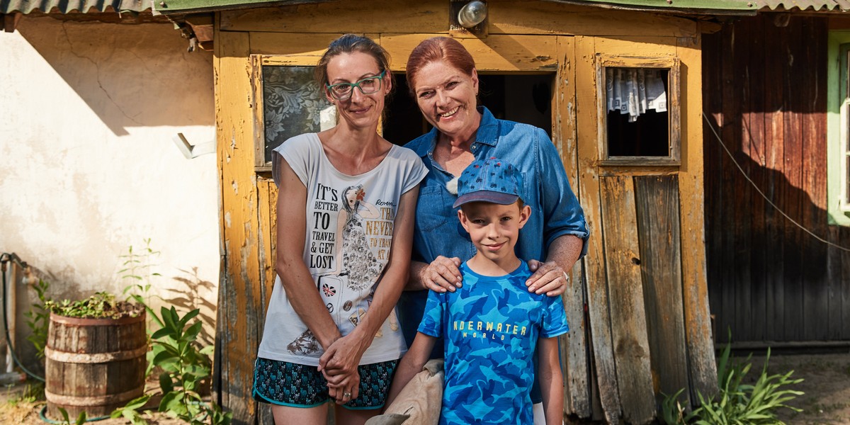 Katarzyna Dowbor z ekipą wyremontowała dom pani Anny i Antosia. 