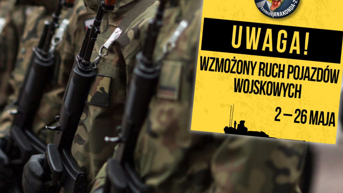 Wojsko ostrzega przed wzmożonym ruchem. Przygotowania do ćwiczeń ANAKONDA