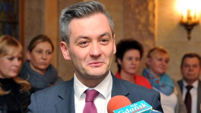 SŁUPSK NOWY PREZYDENT ROBERT BIEDROŃ