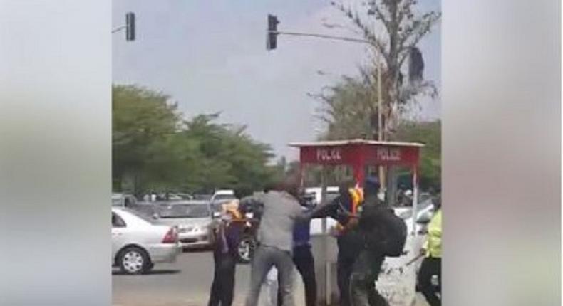 The traffic wardens fighting