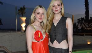 Dakota Fanning and Elle Fanning at the 2023 Hollywood Reporter's Power Stylists dinner.Donato Sardella/Getty Images