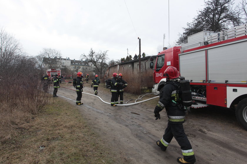 Pożar domu w Gdańsku 
