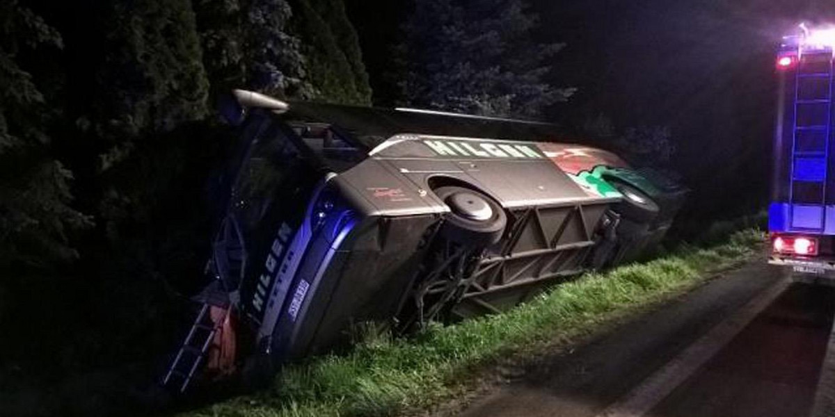 Wypadek autokaru z Niemiec