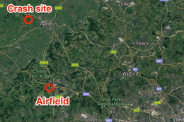 A helicopter and a plane crashed into each other over Buckinghamshire