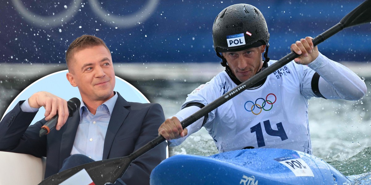 Wpadka Igora Błachuta podczas transmisji z igrzysk olimpijskich.