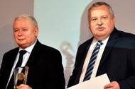 Jarosław Kaczyński i Artur Balazs