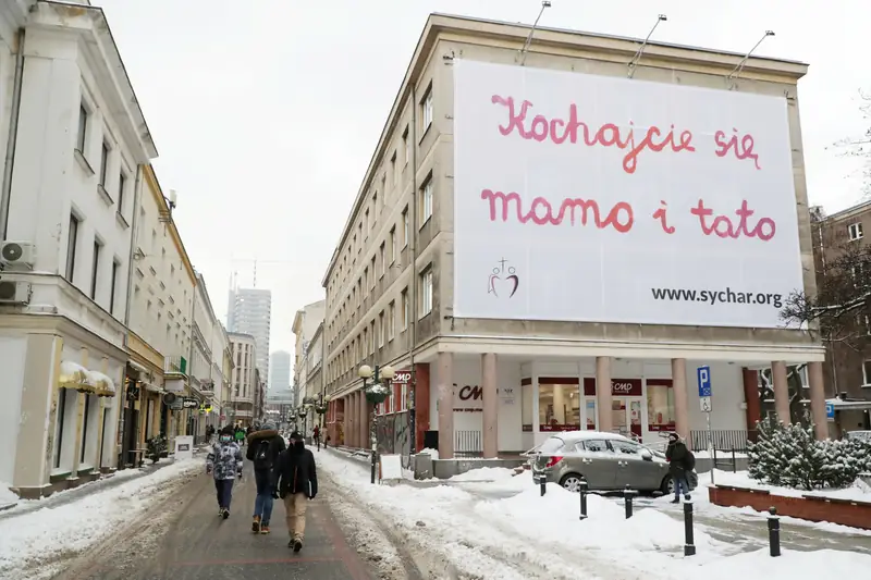 Billboardy &quot;Kochajcie się mamo i tato&quot; w Warszawie