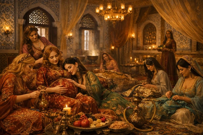 Trudna konkubina u haremu / ILUSTRACIJA