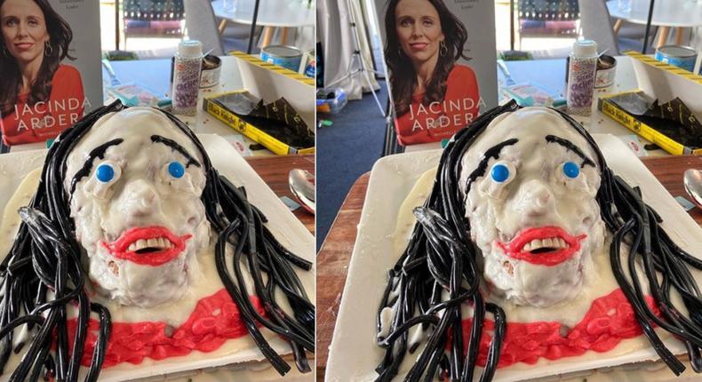 Comedian apologises for making a cake that 'looks like' New Zealand Prime Minister