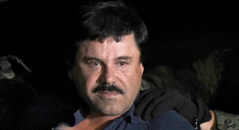 Mexican drug kingpin Joaquin El Chapo Guzman, seen in January 2016, faces two extradition bids to the US: one in California for drug distribution and one in Texas for murder and money laundering charges