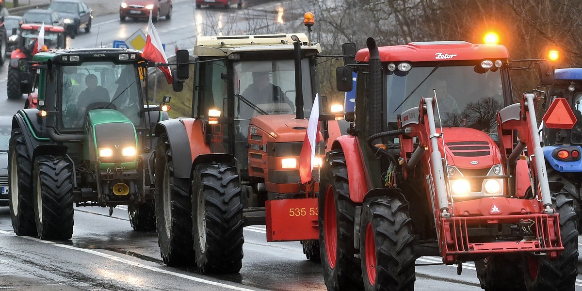 Rolnicy protestują przeciwko napływowi produktów z państw spoza UE.