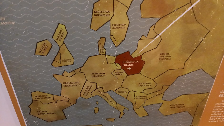 Mapa Europy we wczesnym średniowieczu