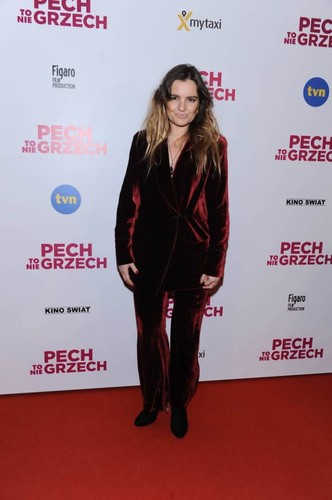 Maria Niklińska na premierze filmu 'Pech to nie grzech' 17 grudnia 2018