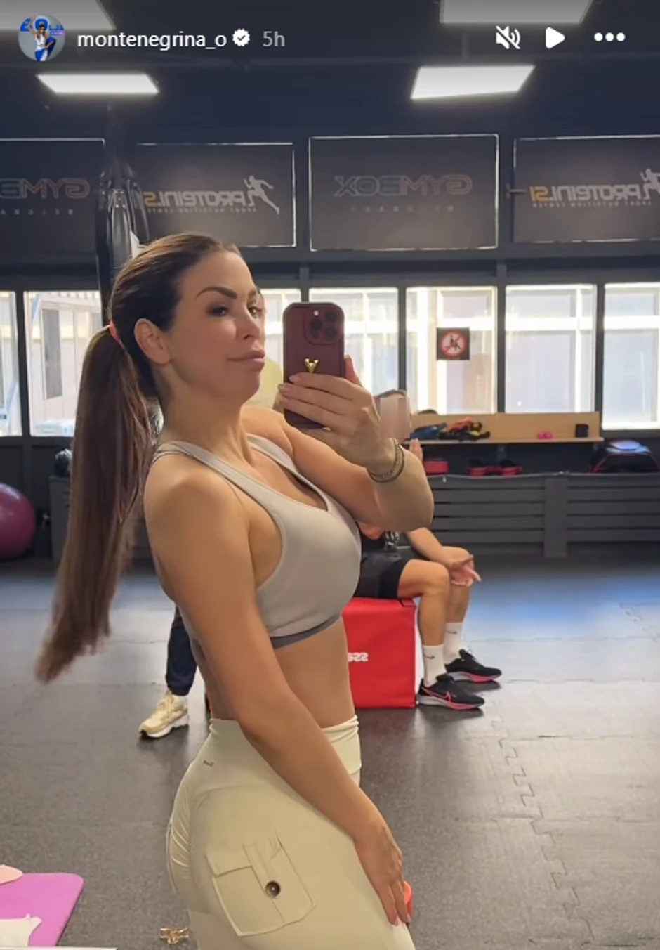 Olja Crnogorac u teretani