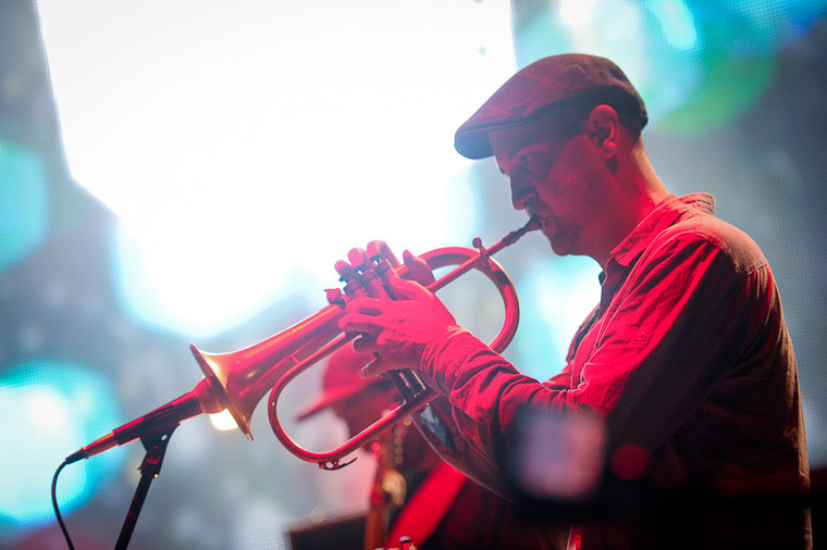 Audioriver 2013: Submotion Orchestra (fot. Artur Rawicz/Onet)