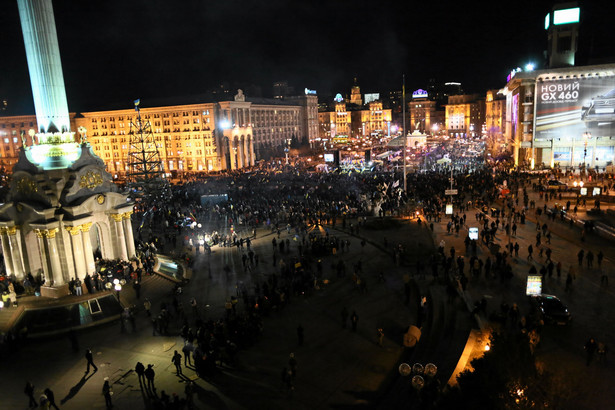 Kijów - demonstracja na Majdanie 2 grudnia 2013 r.