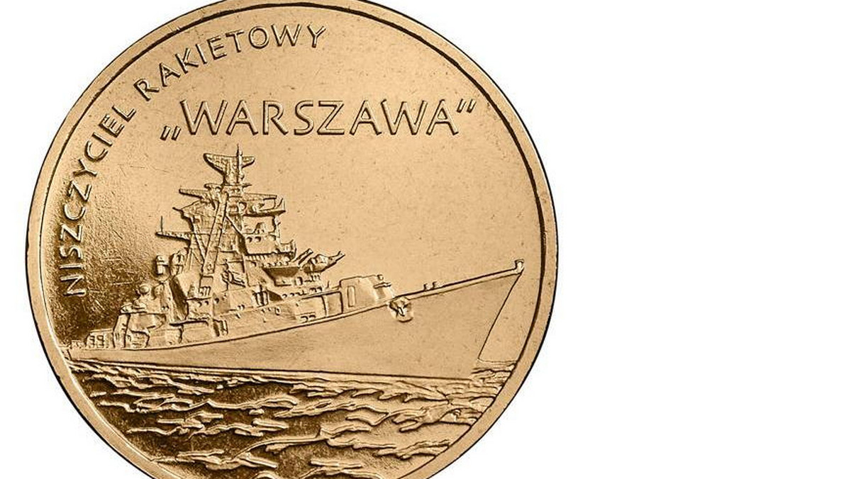 Narodowy Bank Polski wprowadzi dziś do obiegu okolicznościową monetę 2 złotową z wizerunkiem niszczyciela rakietowego „Warszawa”. Dla kolekcjonerów przygotowano 800 tysięcy monet.