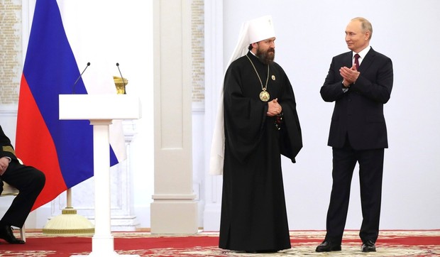 Mitropolit Ilarion i Vladimir Putin u Moskvi 12. juna 2021. 