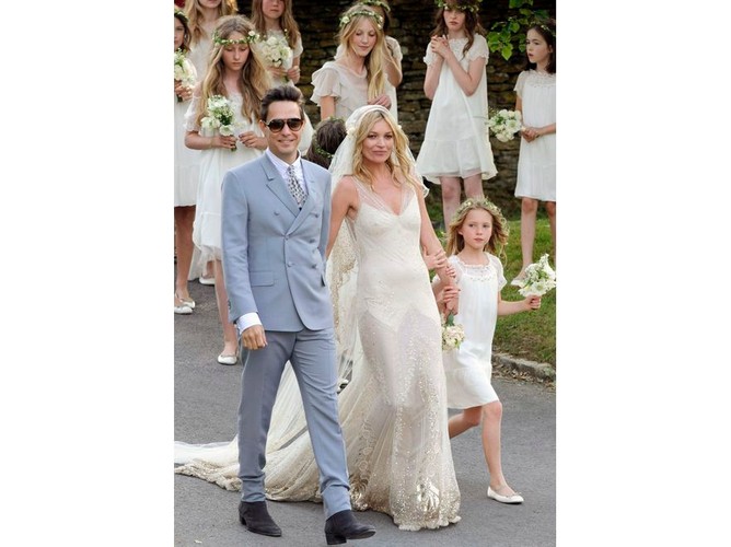 Topmodelka wzięła ślub! Oto ślubne zdjęcia Kate Moss