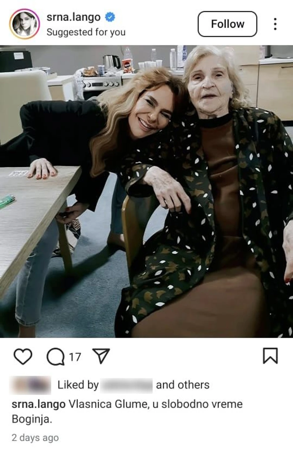 Objava Srne Lango sa Mirom Banjac