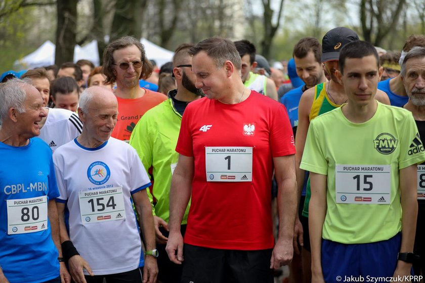 Prezydent Andrzej Duda pobiegł w hołdzie "Janosikowi"