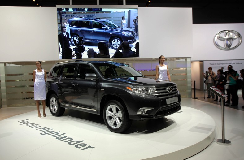 Międzynarodowy Salon Samochodowy w Moskwie 2010 - Toyota Highlander. Fot. Alexander Zemlianichenko Jr/Bloomberg