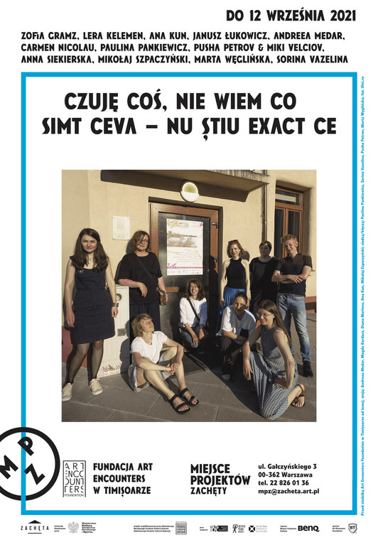 "Czuję coś. Nie wiem co" - nowa wystawa w miejscu Projektów Zachęty (plakat)