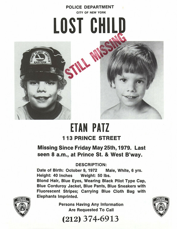Etan Patz zaginął 25 maja 1979 r.